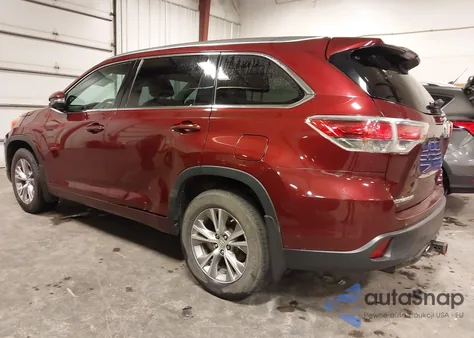 2014 Toyota Highlander Xle V6 from USA, damaged, VIN 5TDJKRFH9ES028450